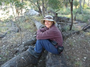 Sonya Duus on Bimblebox Nature Refuge. Photo by Maureen Cooper