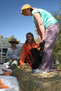Jill, Gerald and Liz ready to go!  photo by Glenda Orr