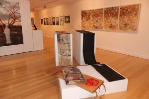 All Souls Day, Luke Roberts, The Mining Galilee Series, Fiona MacDonald, The Invisible That Is, Liz Mahood while Bimblebox Art Project - What's yours is my coal mine, Gerald Soworka is in the foreground. 